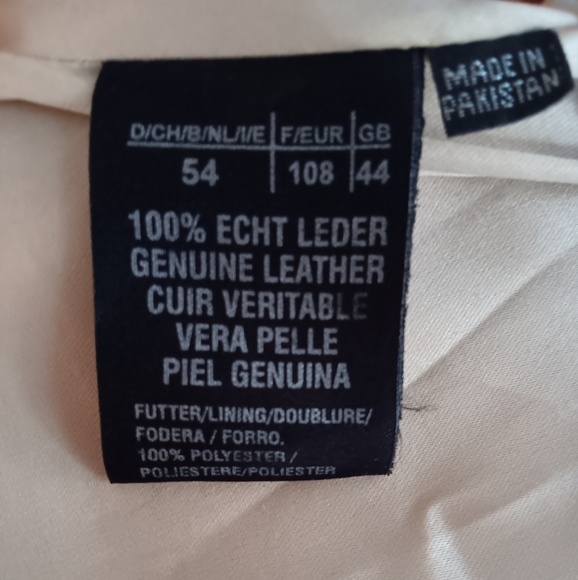 RARE VINTAGE 3B West By TANSMITH 100% Leather Jacket Unisex - Picture 3 of 3